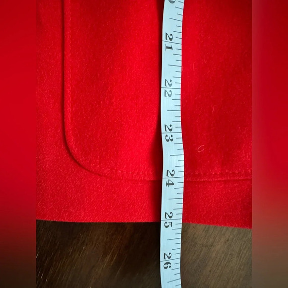 Pendleton Women’s Vintage Pure Virgin Wool Christmas Red Blazer Jacket Size 8 - Picture 8 of 13